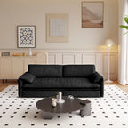 3-in-1 Schlafsofa mit Seitenstauraum, 66 Queen Ausziehsofa, Samt-Schlafsofa