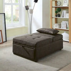 Modernes konvertierbares Tufting-Futonsofa aus Stoff