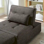 Modernes konvertierbares Tufting-Futonsofa aus Stoff