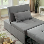 Modernes konvertierbares Tufting-Futonsofa aus Stoff