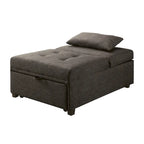 Modernes konvertierbares Tufting-Futonsofa aus Stoff