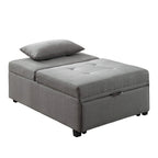 Modernes konvertierbares Tufting-Futonsofa aus Stoff