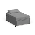 Modernes konvertierbares Tufting-Futonsofa aus Stoff