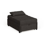 Modernes konvertierbares Tufting-Futonsofa aus Stoff