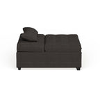 Modernes konvertierbares Tufting-Futonsofa aus Stoff