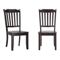 Slat Back Wood Dining Chairs