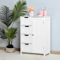 Bathroom Storage Cabinet with Adjustable Shelf and Drawers