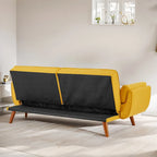 75.39 Schlafsofa, ausklappbares Schlafsofa mit Kissen, faltbares Zweiersofa für das Wohnzimmer