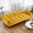 75.39 Schlafsofa, ausklappbares Schlafsofa mit Kissen, faltbares Zweiersofa für das Wohnzimmer