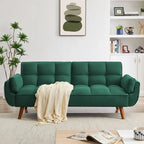 75.39 Schlafsofa, ausklappbares Schlafsofa mit Kissen, faltbares Zweiersofa für das Wohnzimmer