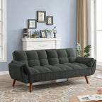 75.39 Schlafsofa, ausklappbares Schlafsofa mit Kissen, faltbares Zweiersofa für das Wohnzimmer