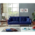 75,6 cm Samt Schlafsofa Futon Zweiersofa
