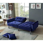 75,6 cm Samt Schlafsofa Futon Zweiersofa