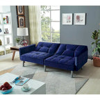 75,6 cm Samt Schlafsofa Futon Zweiersofa