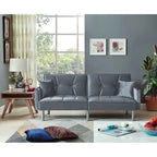 75,6 cm Samt Schlafsofa Futon Zweiersofa
