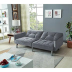 75,6 cm Samt Schlafsofa Futon Zweiersofa