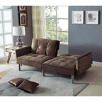 75,6 cm Samt Schlafsofa Futon Zweiersofa