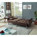 75,6 cm Samt Schlafsofa Futon Zweiersofa