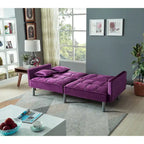 75,6 cm Samt Schlafsofa Futon Zweiersofa