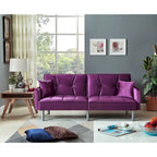 75,6 cm Samt Schlafsofa Futon Zweiersofa