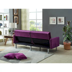 75,6 cm Samt Schlafsofa Futon Zweiersofa