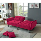 75,6 cm Samt Schlafsofa Futon Zweiersofa