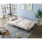 75,6 cm Samt Schlafsofa Futon Zweiersofa