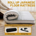 Roll-Up-Boden-Futon im japanischen Stil mit Aufbewahrungstasche