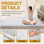 Roll-Up-Boden-Futon im japanischen Stil mit Aufbewahrungstasche