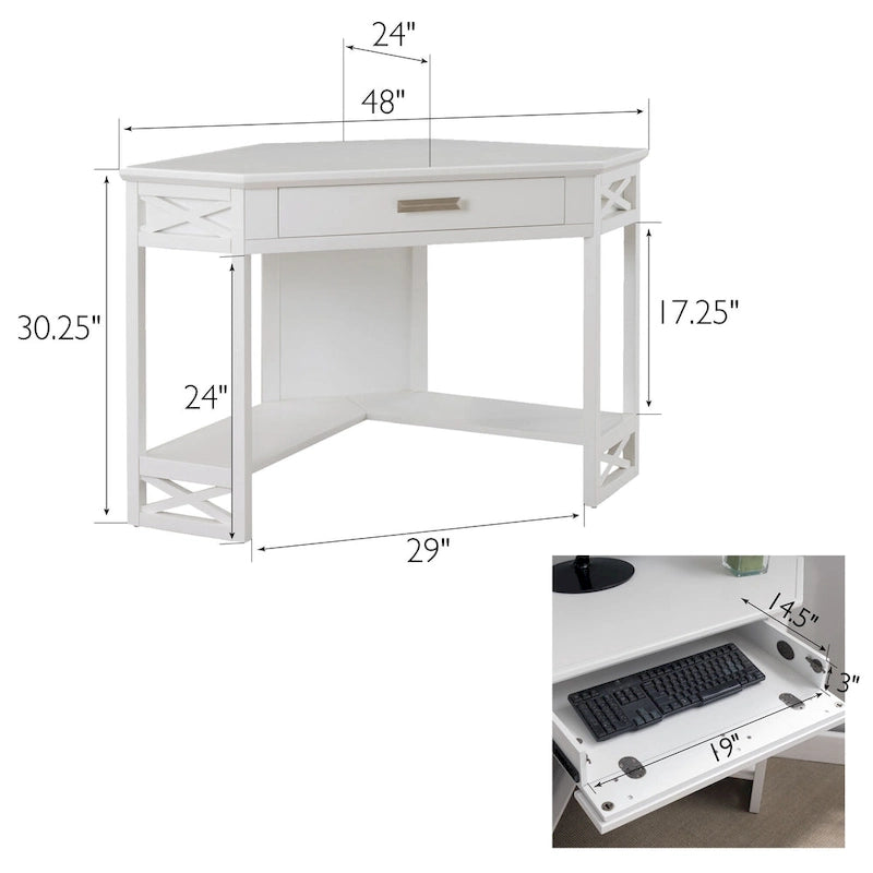Mission Corner Writing Desk