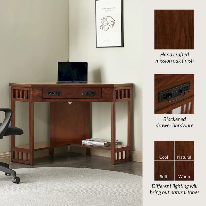 Mission Corner Writing Desk
