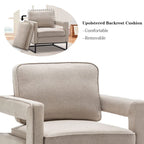 Moderner Akzentsessel mit Armlehnen, Loungesessel im Mid-Century-Stil für das Wohnzimmer, gepolstert