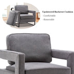 Moderner Akzentsessel mit Armlehnen, Loungesessel im Mid-Century-Stil für das Wohnzimmer, gepolstert