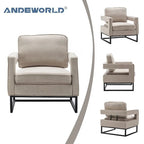 Moderner Akzentsessel mit Armlehnen, Loungesessel im Mid-Century-Stil für das Wohnzimmer, gepolstert
