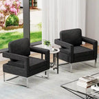 Moderner Akzentsessel mit Armlehnen, Loungesessel im Mid-Century-Stil für das Wohnzimmer, gepolstert