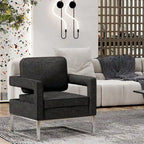Moderner Akzentsessel mit Armlehnen, Loungesessel im Mid-Century-Stil für das Wohnzimmer, gepolstert