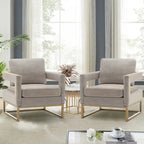 Moderner Akzentsessel mit Armlehnen, Loungesessel im Mid-Century-Stil für das Wohnzimmer, gepolstert