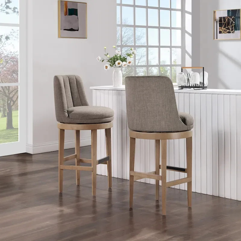 2-Pack Swivel Barstool
