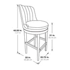 2er-Pack drehbarer Barhocker