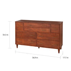 8-Schubladen-Kommode im Mid-Century Modern Stil