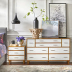 8-Schubladen-Kommode im Mid-Century Modern Stil