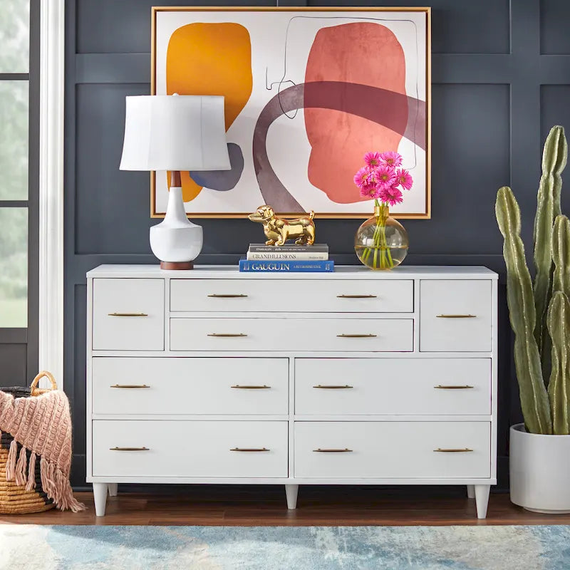 8-Drawer Mid-Century Modern Dresser
