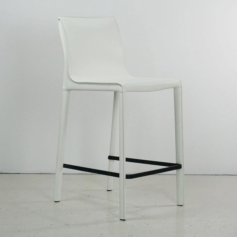 STAN Modern Leather Counter Stool
