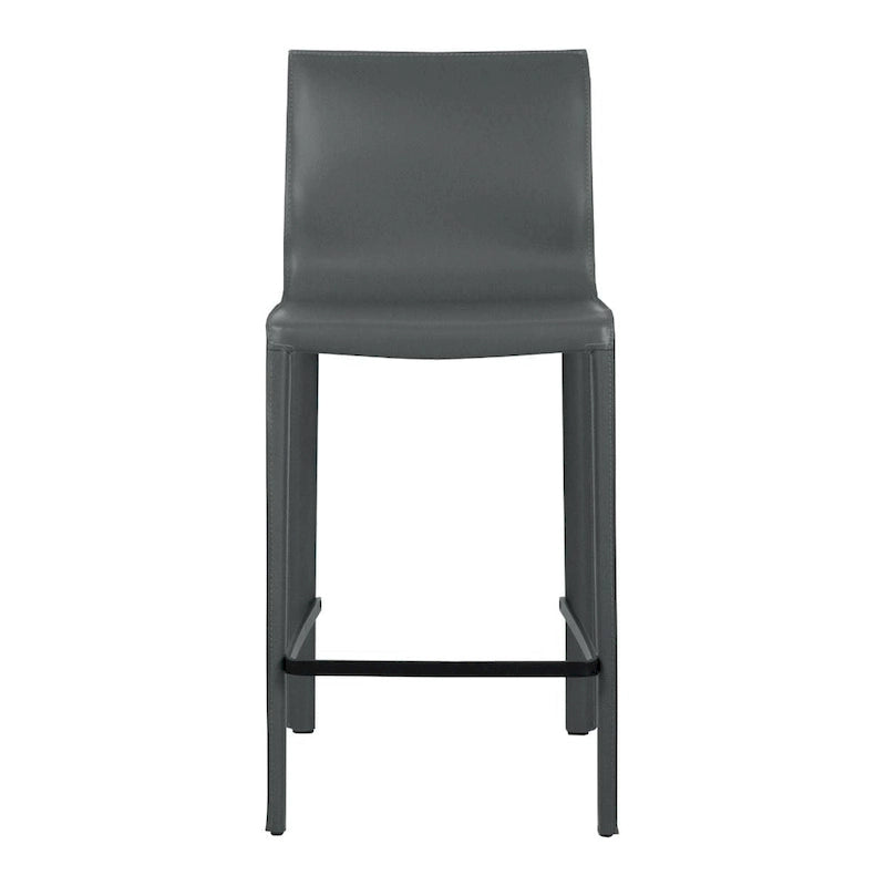 STAN Modern Leather Counter Stool