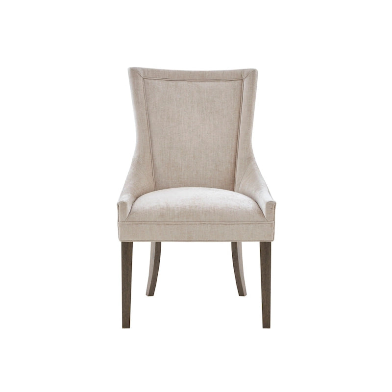 Ultra Upholstered Dining Side Chairs With Wood Legs
