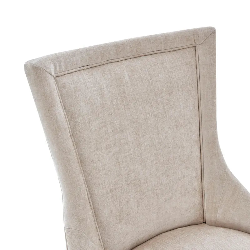Ultra Upholstered Dining Side Chairs With Wood Legs