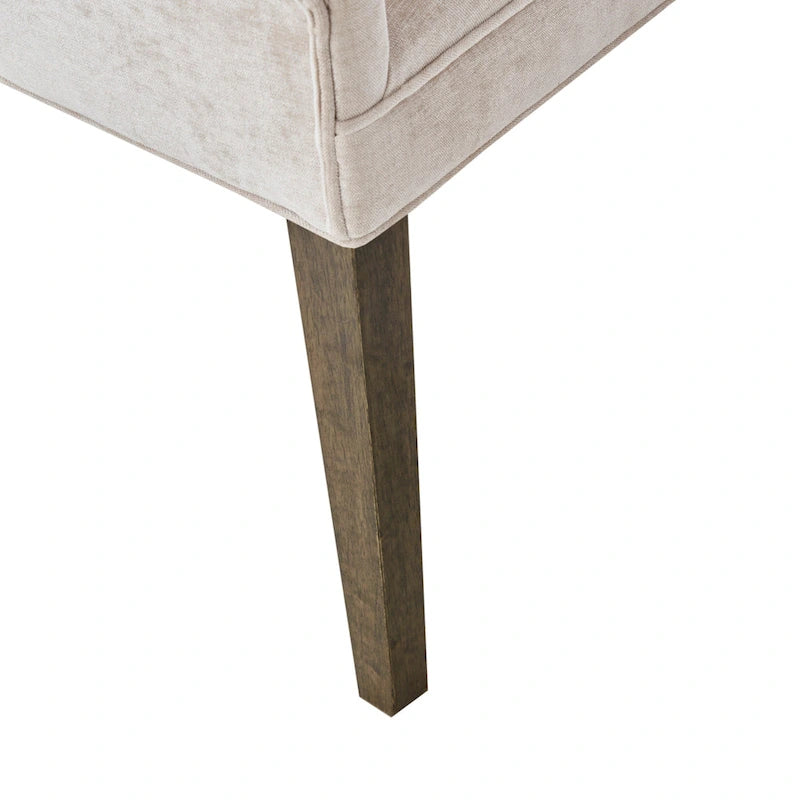 Ultra Upholstered Dining Side Chairs With Wood Legs