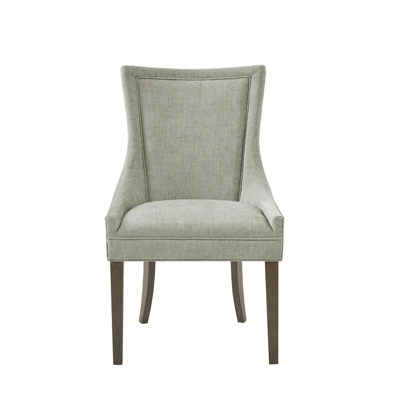 Ultra Upholstered Dining Side Chairs With Wood Legs