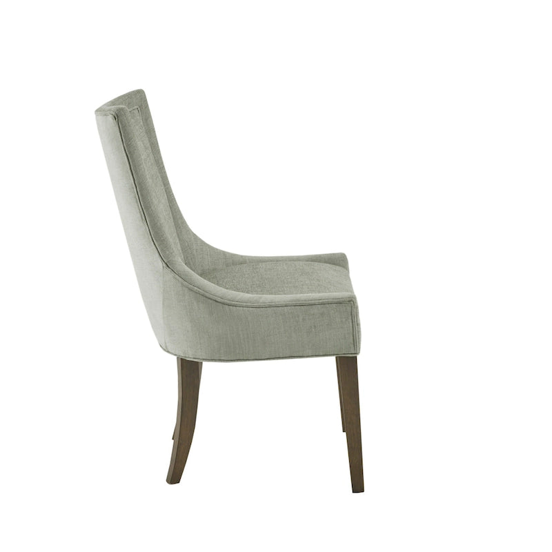 Ultra Upholstered Dining Side Chairs With Wood Legs