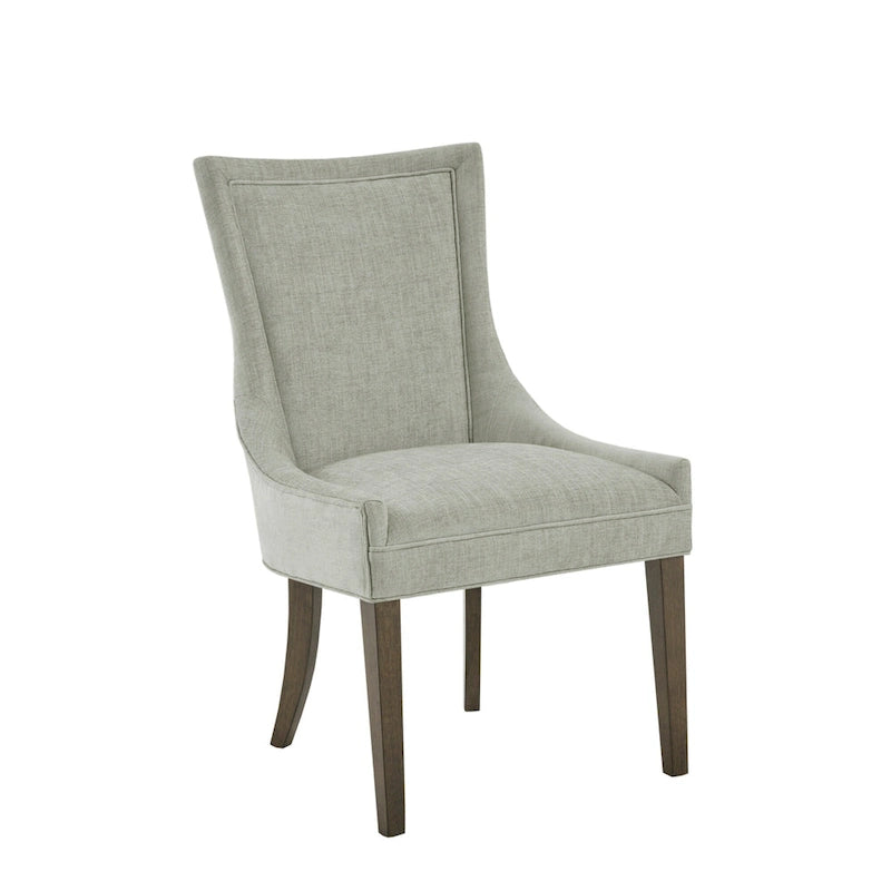 Ultra Upholstered Dining Side Chairs With Wood Legs